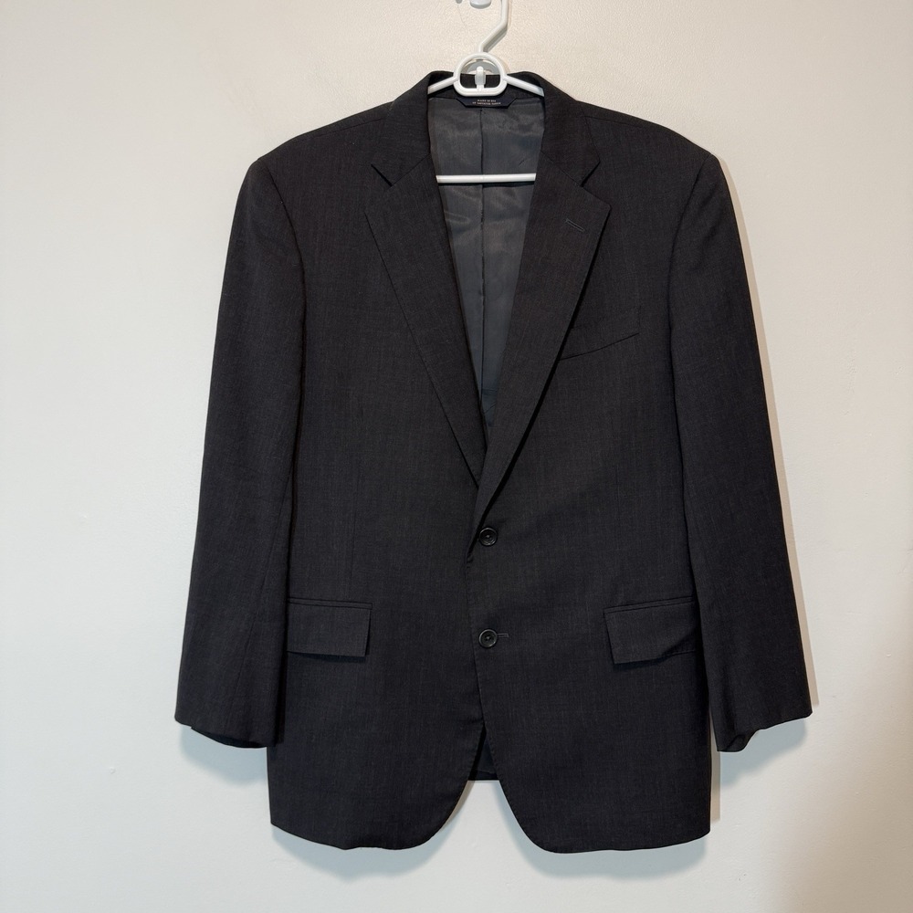 Brooks Brothers Classic‎ Fit Two-Button 1818 Wool Gray Blazer Size 42S/W36